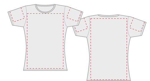 Fatink Textildruck Format Damenshirt