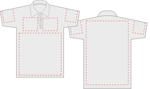 Fatink Textildruck Druckformat Poloshirts